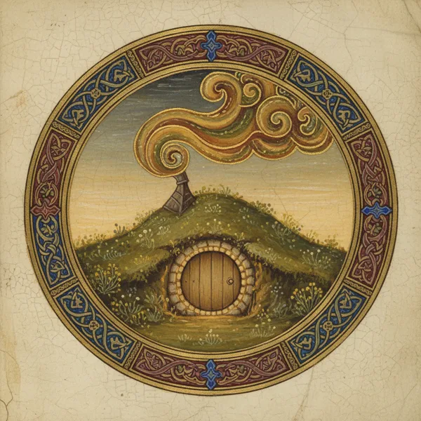Halfling Name Generator: illuminated chapter medallion